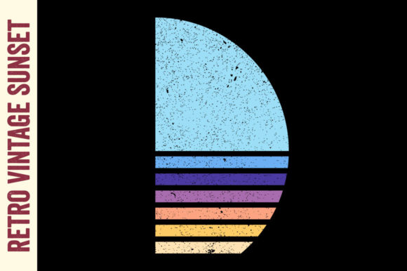 Retro Vintage Sunset Beach Textile Review