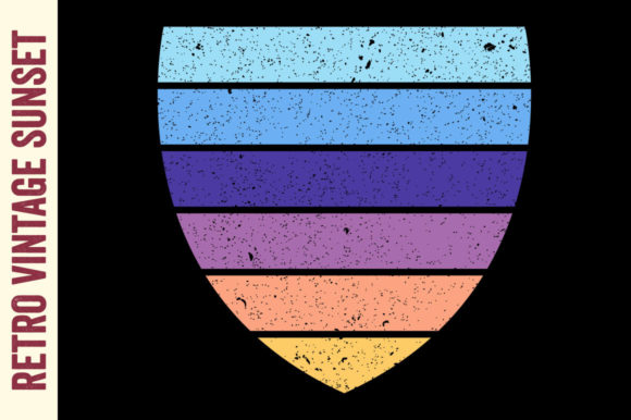 Retro Vintage Sunset Shield Empty Review