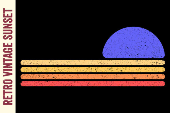 Retro Vintage Sunset Summer Beach Vector Review