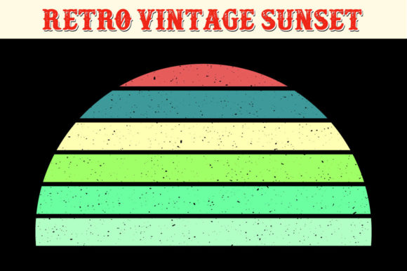 Reviewing Retro Vintage Sunset Half Circle Vintage for Real Embroidery