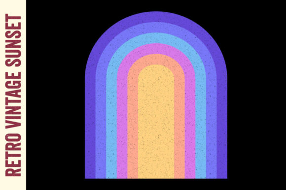 Vintage Retro Sunset Graphic, Vector: A Designer's Real-World Review