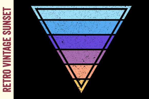 Vintage Retro Sunset Triangle Badge Review
